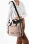 Soft Touch Premium Gummy Fabric, Women's Shoulder Bag - Powder Pink Model: (D&L-14-20B)