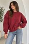 Women's Draped Relaxed Fit Sweatshirt