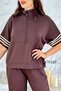 Striped Modal Suit with Zippered Collar 7K150 - 5