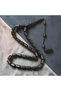 Ebony Wood Capsule Cut Cleanly Crafted System Tassel Rosary