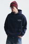 Oversize Washed Hooded Sweatshirt