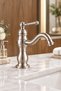 Matte Chrome Retro Sink Faucet Brushed Nickel Rustic Sink Fixture Brass Material - 2