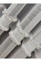 Linen Tulle Curtain with Cut-Edge Tape Detail |   Off-White |   1X3 Dense Pleat |   Modern Textured Curtain - 6