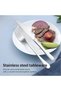 24 Pcs Silverware Set, Stainless Steel Flatware Set Silver - 5