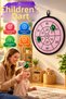 Children's Dart Game with Velcro – Educational Shooting Game with Scoring Target Board