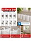 8-Piece Heating Water Container Honeycomb Top Humidification Container White 19X9X4 cm - 2