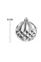 Set of 6 6 cm Geometric Patterned Christmas Pine Tree Ornaments Rhombus - 5