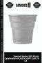 Special Series Catering Picnic Celebration Plastic Cup 25 Pcs Silver