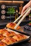 Silicone Tongs – Heat-Resistant Kitchen Tongs, Suitable for Non-Stick Surfaces, Serving and Dough Handling Tool
