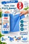 2 Pieces of 9 Sheets of Microfiber Reusable Cleaning Cloth – 25X25 Cm, Highly Absorbent, Non-Marking, Multi-Purpose Cleaning Cloth - 2