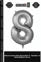 Delux Series Party Decoration Ornament 8- Number 16 Pearl Silver Color Balloon 36 cm