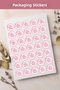 100 Pcs Thank You Stickers Packaging Shipping Decals - 2