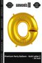 Premium Invitation Party Special Day O-Letter 34 Inch Gold Color Balloon 76 cm