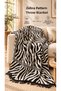 Zebra Pattern Double Size 180X220 cm Cotton Blanket