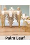 Çeyizlik Palmiye Model Cream-Cappuccino 7 Piece Linen Runner Set Luxury Living Room Set - 2
