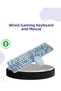 Wireless Retro Keyboard and Mouse Set – 104 Keys, Silent Typing