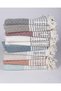 Buldan Handmade Cotton Woven Sofa Bed Cover Set (3+3+1+1) Model Without Covering the Arms - 170X210 cm - 5