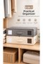 2-Pack Multi-Purpose Foldable Wardrobe Organizer Storage Box – Gray Beige, for Clothes, Duvets, Pajamas, and Blankets