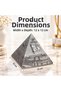Turkey Themed Metal Pyramid Ashtray Incense Burner Jewelry Box with Lid Decorative Gift 12X12 cm - 7