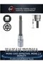 1/2 M10 Socket m Tooth Star Socket Bits Torx Long 100mm