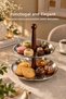 2-Tier Metal Presentation Stand with Wooden Handle |   Serving Stand Cookie Holder Fruit Bowl Presentation Plate - 8