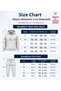 Hooded Tracksuit 2-Piece Set with Patterned Bottom and Top Combination with m Print - 3