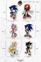 Sonic Iron-On Laser-Cut Fabric Patch Set – Kids & Adult T-Shirt, Sweatshirt, Bag Fabric Patch (6 Pieces) - 3