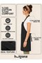 Premium Kitchen Apron Stain-Resistant Water-Repellent Fabric Apron with Plastic Adjustment Buckle and Neck Strap - 4