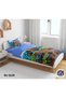 Car Patterned Colorful 3D Digital Printed Single Boy's Duvet Cover Set Without Sheets Sleeping Set - 3