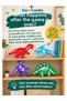 Set of 4 Dinosaur Skeleton Fossil Puzzles - Educational Bone Matching Game & Decorative Object for Children's Room - 4