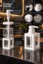 400 ml Countertop White Bathroom Decorative Kitchen Liquid Soap Dispenser Bathroom Kitchen Detergent Dispenser (Thick Model) - 2