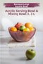 Acrylic Baroque Plum Large Square Fruit & Salad Bowl & Mixing Bowl / 3.3 Lt (Not Glass) - 6