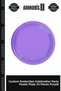 Special Production Presentation Celebrations Entertainment Plastic Plate 25 Pcs Purple
