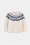 Ecru Girls' Ethnic Patterned Long Sleeve Knit Sweater Tkdaw27Kz00043 - 6