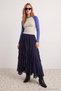 Anthracite Ruffled Chiffon Skirt Twoaw27Et00135