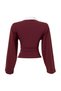 Burgundy Knitted T-Shirt Twoaw27Ts00120 - 4