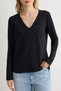 Ecru-Black 2-Pack V-Neck Oversize Knitted T-Shirt Twoaw27Ts00133 - 6