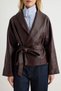 Brown Regular Fit Shawl Collar Coat Twoaw27Mo00121 - 3