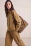 Camel Oversize Çıtçıtlı Ceket Pantolon Alt - Üst Takım TCTAW27US00051 - 2