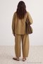 Camel Oversize Çıtçıtlı Ceket Pantolon Alt - Üst Takım TCTAW27US00051 - 5