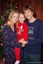 Red Girl/Boy Cotton Christmas Printed Knitted Thick Non-Embossed Sweatshirt Tkdaw25Sw00098