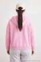 Pink Hooded Oversize Crop Boy Plus Size Sweatshirt Tbbaw26Ao00030 - 2