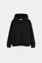 Black Plain Knitted Sweatshirt Tkdaw27Sw00055