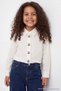 Ecru Girls' Embroidered Long Sleeve Shirt Tkdaw27Go00020 - 2