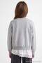 Gray Girls' Lace Detailed Knitted Sweatshirt Tkdaw27Sw00118 - 4