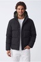 Jack Jones Jcolpha Puffer Sn Men's Daily Water Cold-Proof Coat 12261971-Black Black - 2