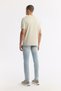 Men's Beige Crew Neck Printed Bi-Stretch Interlock Regular Fit T-Shirt A51Y1132 - 4