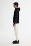 Men's Black Hooded Cotton Printed Elastane Regular Fit Sweatshirt A42Y1324 - 2