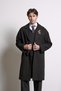 Men's Oversize Long Cashmere Coat Black