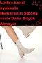 Short Heel 3 cm Daily Women's Stretch Heeled Boots with Blunt Toe and Zipper, Flexible - 4